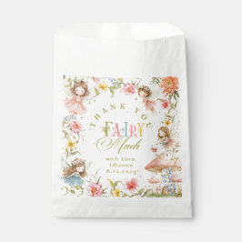 Fairy First Birthday Enchanted Garden Thank you フェイバーバッグ