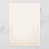 Fairy First Birthday Floral Watercolor 招待状 (裏面)