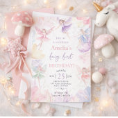 Fairy First Birthday Invitation 招待状