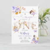 Fairy First Birthday Invitation 招待状 (スタンド正面)