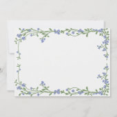 Fairy First Birthday Invitation | Dusty Blue 招待状 (裏面)