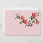 Fairy First Birthday Invitation | Dusty Pink 招待状 (裏面)