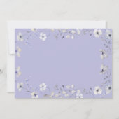 Fairy First Birthday Invitation | Dusty Purple 招待状 (裏面)