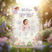Fairy First Birthday Milestone Acrylic Welcome アクリルサイン
