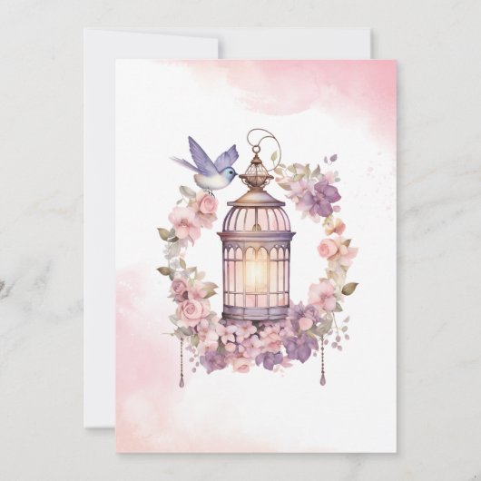 Fairy First birthday Party Invitation 招待状 (裏面)