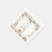 Fairy First Birthday Party Personalized スタンダードカクテルナプキン (角)