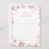 Fairy First Birthday Time Capsule Card 招待状 (正面)