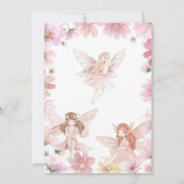 Fairy First Birthday Time Capsule Card 招待状 (裏面)