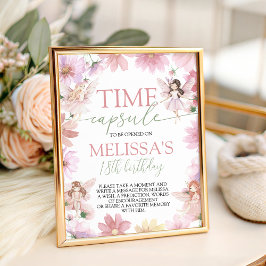 Fairy First Birthday Time Capsule Sign 台座サイン