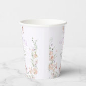 Fairy First Birthday Whimsical garden Lilac 紙コップ (右)