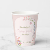 Fairy First Birthday Whimsical Mushroom Paper cup 紙コップ (裏面)