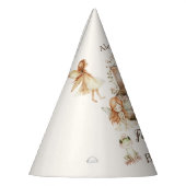 Fairy First Birthday Woodland Floral パーティーハット (左)