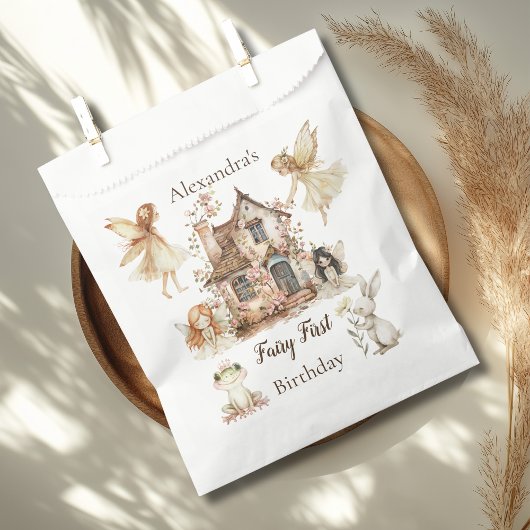 Fairy First Birthday Woodland Floral フェイバーバッグ