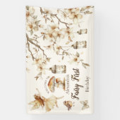 Fairy First Birthday Woodland Floral 横断幕 (縦)