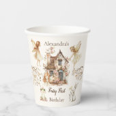 Fairy First Birthday Woodland Floral 紙コップ (正面)