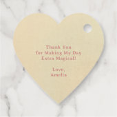 Fairy First Cute Girl's 1st Birthday Party フェイバータグ (裏面)