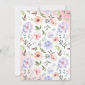 Fairy First garden birthday Party Invitation 招待状 (裏面)