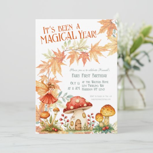 Fairy First Magic november Birthday 招待状 (スタンド正面)