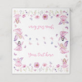Fairy Floral Garden Birthday Party Food Tent プレイスカード (外部開封)