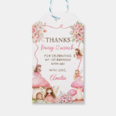 Fairy Floral Girls 1st Birthday Party ギフトタグ (正面)