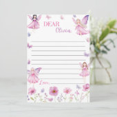 Fairy Floral Time Capsule Note Message Card サンキューカード (スタンド正面)