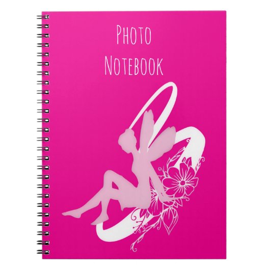 Fairy Flower Spiral Photo Notebook ノートブック (正面)