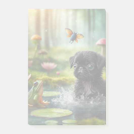 Fairy Forest Pug Memo Pad ポストイット (正面)