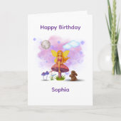 Fairy Garden Birthday Card カード (正面)
