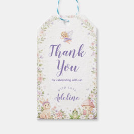 Fairy Garden Birthday Favor Tags, Thank You Labels ギフトタグ