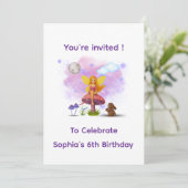 Fairy Garden Birthday Invitation 招待状 (スタンド正面)
