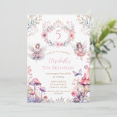 Fairy Garden Birthday Party Invitation 招待状 (スタンド正面)