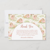 Fairy Garden First Birthday サンキューカード (正面)