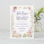 Fairy Garden First Birthday Invitation 招待状 (スタンド正面)