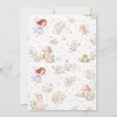 Fairy Garden First Birthday Invitation 招待状 (裏面)