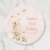 Fairy Garden Girl Birthday Party フェイバータグ (正面)