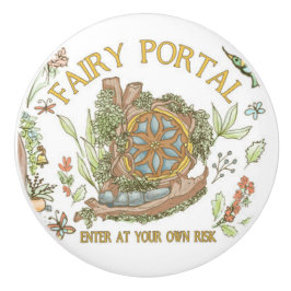 Fairy Garden Portal Enter Ceramic Knob セラミックノブ