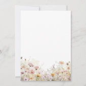 Fairy Garden Theme Girl's Birthday 招待状 (裏面)