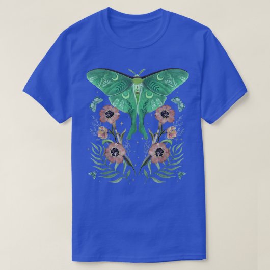 Fairy Grunge Fairycore Aesthetic Goth Luna Moth Bu Tシャツ (デザイン正面)