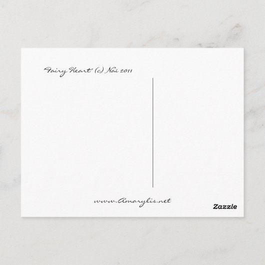 Fairy Heart ポストカード (裏面)