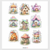 Fairy Houses Style #2 Sticker Sheet シール (シート)