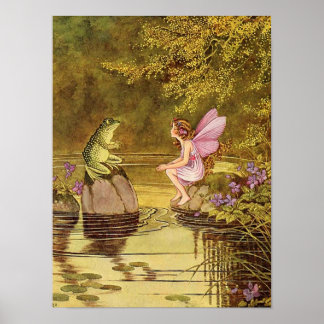 Fairy Illustration Fantasy Poster 12x16 ポスター