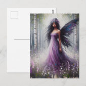 Fairy in a Birch Forest ポストカード (正面/裏面)