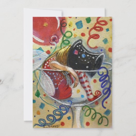 Fairy in a Champagne Glass. シーズンカード (正面)