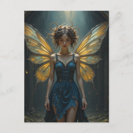 Fairy in a Denim Dress ポストカード (正面)