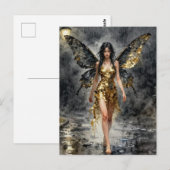 Fairy in a Gold Dress ポストカード (正面/裏面)