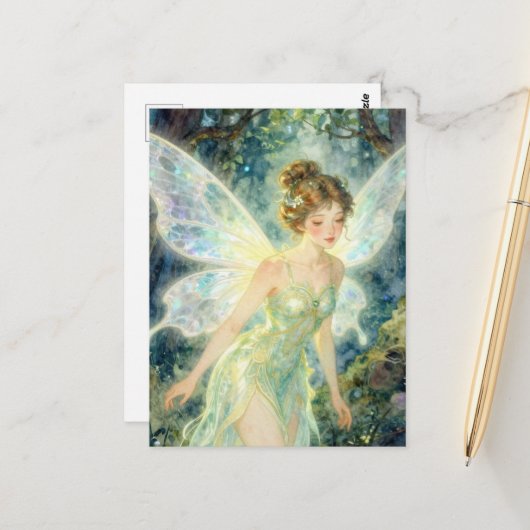 Fairy in a Green Dress ポストカード (正面/裏面インサイチュ)
