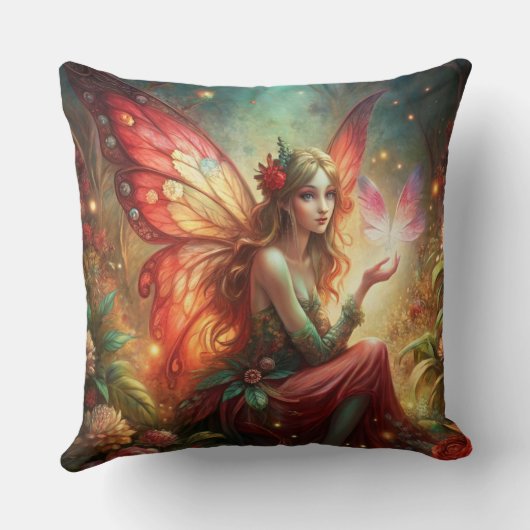 Fairy in red クッション (裏面)