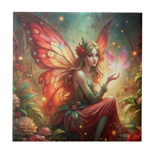 Fairy in red タイル (正面)