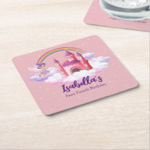 Fairy Kid's Birthday Fairytale Castle Rainbow 