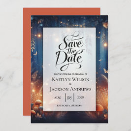 Fairy Lights and Moonlit Forest Magic Wedding セーブザデート